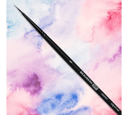 Кисть художественная проф. BRAUBERG ART CLASSIC, белка, круглая, № 1, 200907