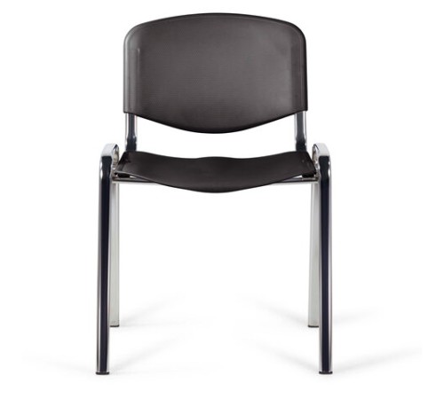 Стул STAFF "Iso Plast CF-009", хром каркас, пластик черный, 532571 Стул STAFF "Iso Plast CF-009", хром каркас, пластик черный, 532571