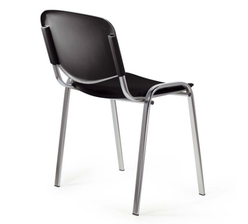 Стул STAFF "Iso Plast CF-009", хром каркас, пластик черный, 532571 Стул STAFF "Iso Plast CF-009", хром каркас, пластик черный, 532571