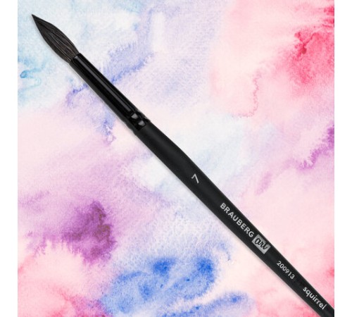 Кисть художественная проф. BRAUBERG ART CLASSIC, белка, круглая, № 7, 200913