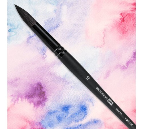 Кисть художественная проф. BRAUBERG ART CLASSIC, белка, круглая, № 10, 200916