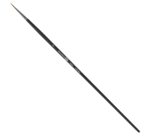 Кисть художественная проф. BRAUBERG ART CLASSIC, колонок, круглая, № 0, длинная ручка, 200921