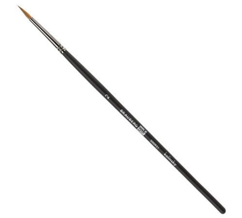 Кисть художественная проф. BRAUBERG ART CLASSIC, колонок, круглая, № 2, короткая ручка, 200931