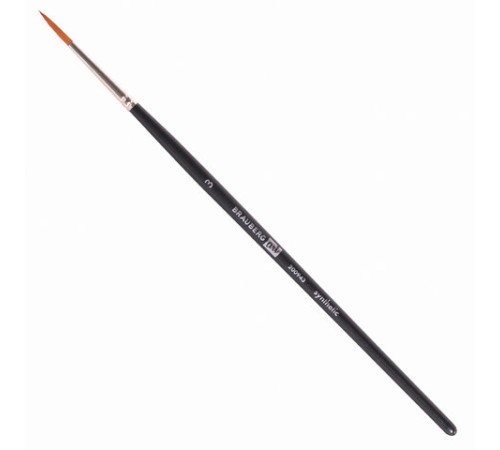 Кисти художественные BRAUBERG ART, набор 4 штуки, синтетика, (круглые № 1, 3, плоские № 4, 10), 200943