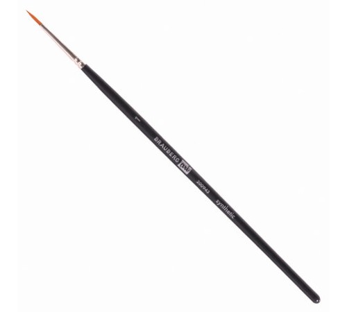 Кисти художественные BRAUBERG ART, набор 4 штуки, синтетика, (круглые № 1, 3, плоские № 4, 10), 200943