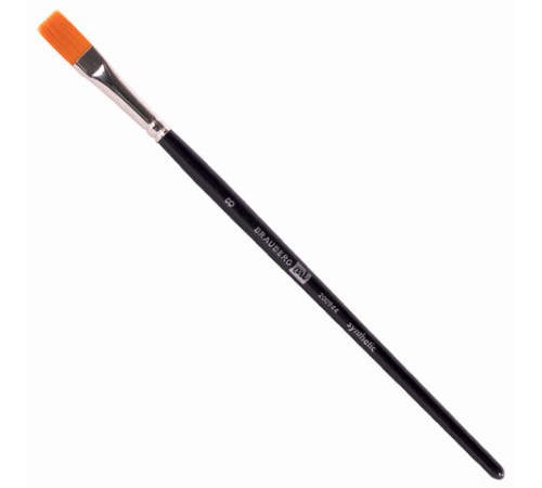 Кисти художественные BRAUBERG ART CLASSIC, набор 3 штуки, синтетика (круглая № 2, плоские № 8, 12), 200944