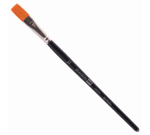 Кисти художественные BRAUBERG ART CLASSIC, набор 3 штуки, синтетика (круглая № 2, плоские № 8, 12), 200944