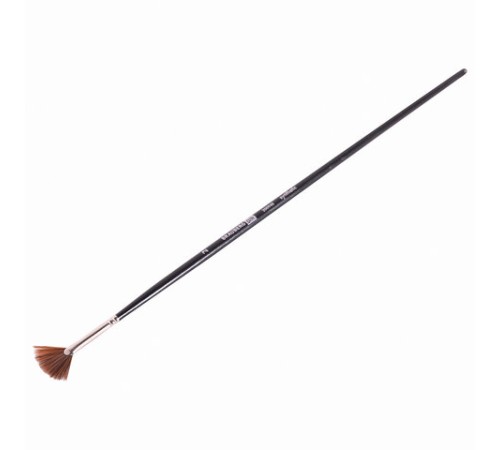 Кисть художественная профессиональная BRAUBERG ART CLASSIC, синтетика, мягкая, веерная, № 2, длинная ручка, 200948