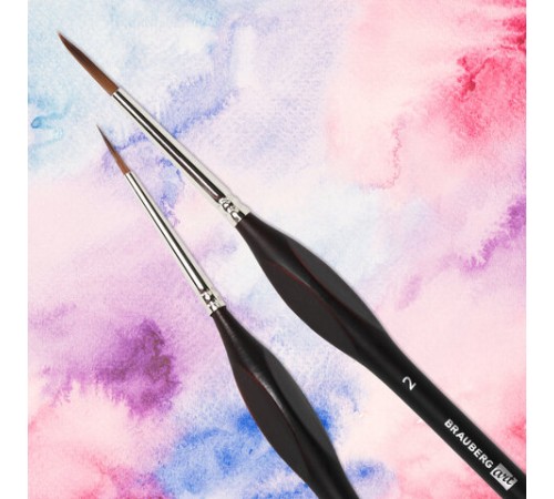 Кисти художественные набор 5 шт., синтетика, BRAUBERG ART CLASSIC, ЭРГОНОМИЧНЫЕ, 200950