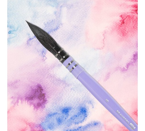 Кисть художественная профессиональная, белка, микс, круглая, №8, BRAUBERG ART CLASSIC, 200953