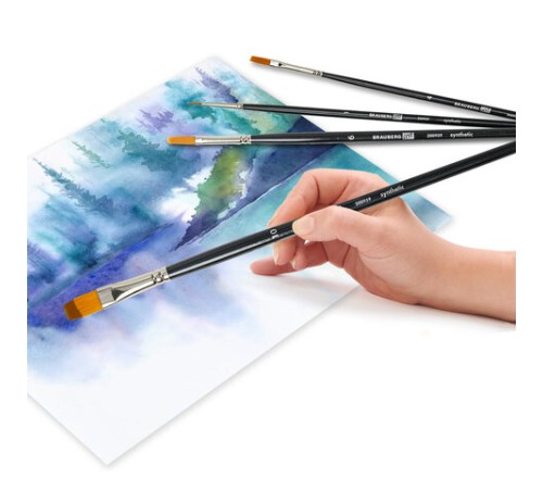 Кисти художественные набор 6 шт., синтетика, BRAUBERG ART CLASSIC, 200959