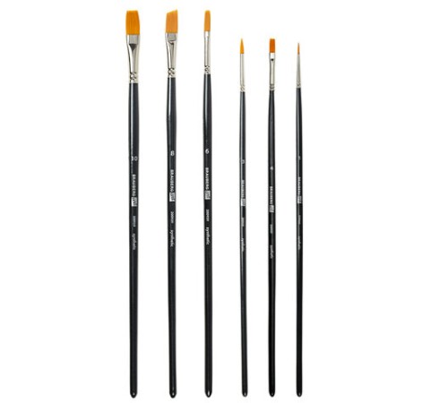 Кисти художественные набор 6 шт., синтетика, BRAUBERG ART CLASSIC, 200959