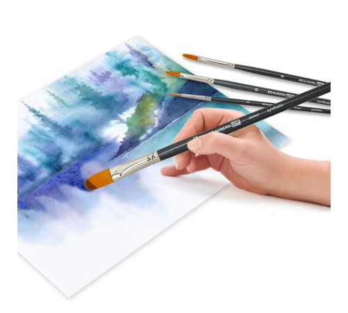 Кисти художественные набор 10 шт., синтетика BRAUBERG ART CLASSIC, 200961