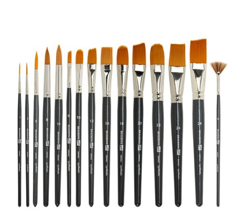 Кисти художественные набор 15 шт., синтетика, BRAUBERG ART CLASSIC, 200962