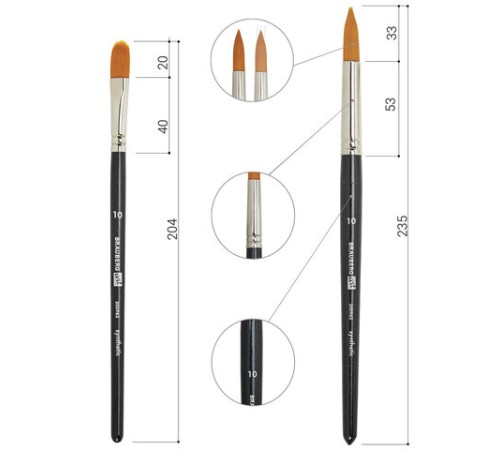Кисти художественные набор 15 шт., синтетика, BRAUBERG ART CLASSIC, 200962