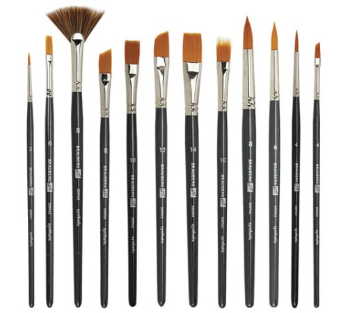 Кисти художественные набор 12 шт., синтетика, BRAUBERG ART CLASSIC, 200963