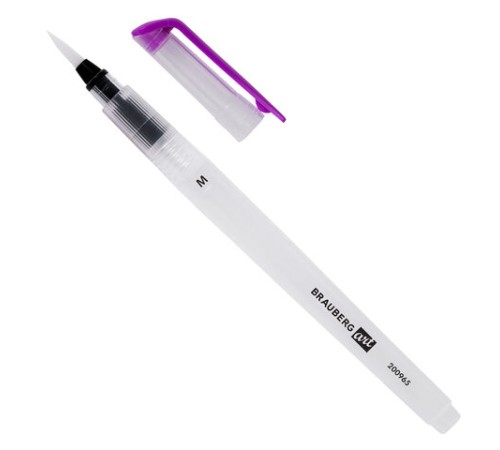 Кисти художественные с резервуаром для воды, синтетика, набор 6 шт., BRAUBERG ART DEBUT, 200965