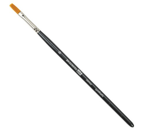 Кисти художественные набор 12 шт. в черном пенале, синтетика, BRAUBERG ART CLASSIC, № 0-14 + веерная, 200966