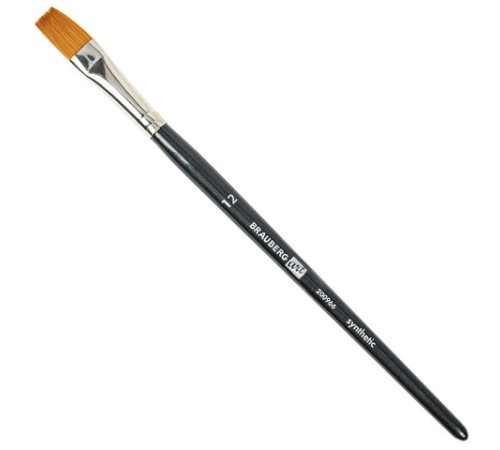 Кисти художественные набор 12 шт. в черном пенале, синтетика, BRAUBERG ART CLASSIC, № 0-14 + веерная, 200966