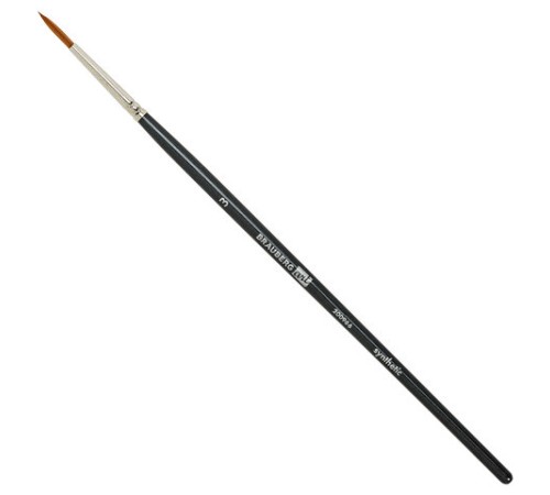 Кисти художественные набор 12 шт. в черном пенале, синтетика, BRAUBERG ART CLASSIC, № 0-14 + веерная, 200966