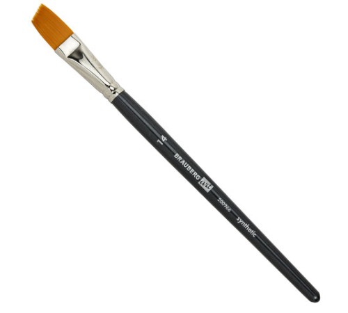 Кисти художественные набор 12 шт. в черном пенале, синтетика, BRAUBERG ART CLASSIC, № 0-14 + веерная, 200966