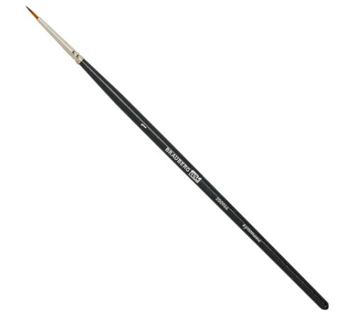 Кисти художественные набор 12 шт. в черном пенале, синтетика, BRAUBERG ART CLASSIC, № 0-14 + веерная, 200966