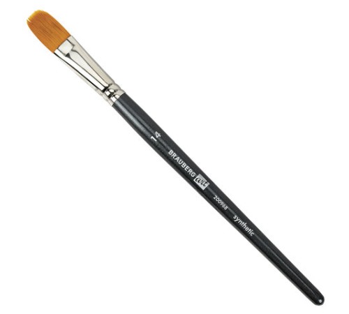 Кисти художественные набор 12 шт., в черной скрутке, синтетика, BRAUBERG ART CLASSIC, № 1-14 + веерная, 200968