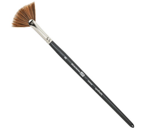 Кисти художественные набор 12 шт., в черной скрутке, синтетика, BRAUBERG ART CLASSIC, № 1-14 + веерная, 200968