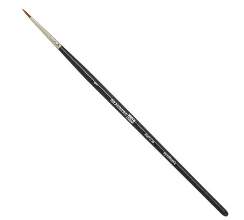 Кисти художественные набор 12 шт., в черной скрутке, синтетика, BRAUBERG ART CLASSIC, № 1-14 + веерная, 200968