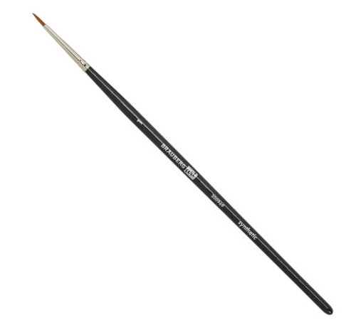 Кисти художественные набор 12 шт., в черной скрутке, синтетика, BRAUBERG ART CLASSIC, № 0-14, 200969