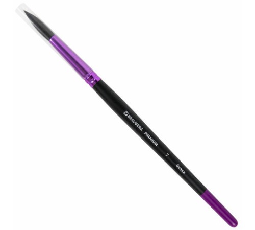 Кисть белка, круглая № 7, BRAUBERG PREMIUM, 200976