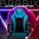 Кресло компьютерное BRABIX "Tanto GM-171", TW/экокожа, черное/голубое, 532575, 7083503
