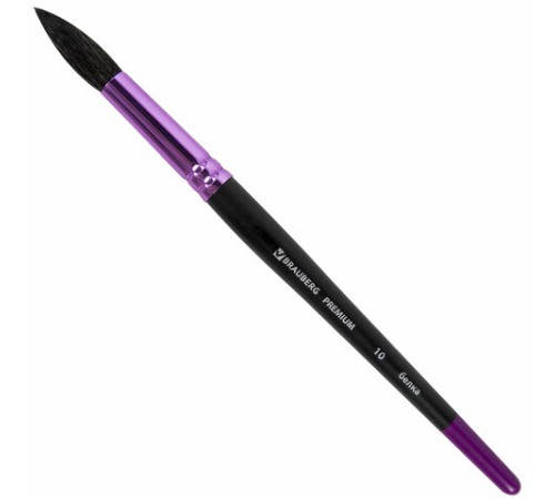 Кисть белка, круглая № 10, BRAUBERG PREMIUM, 200979