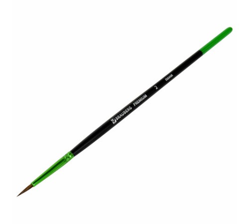 Кисть из ворса пони № 2, BRAUBERG PREMIUM, 200981