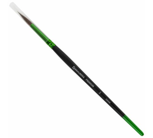 Кисть из ворса пони № 5, BRAUBERG PREMIUM, 200984