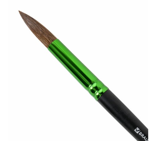 Кисть из ворса пони № 10, BRAUBERG PREMIUM, 200989