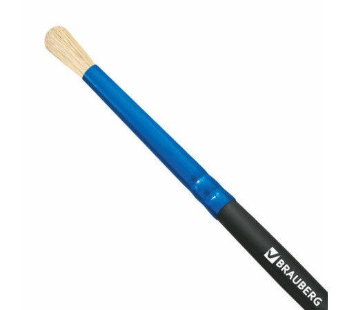 Кисть щетина, круглая № 4, BRAUBERG PREMIUM, 200990