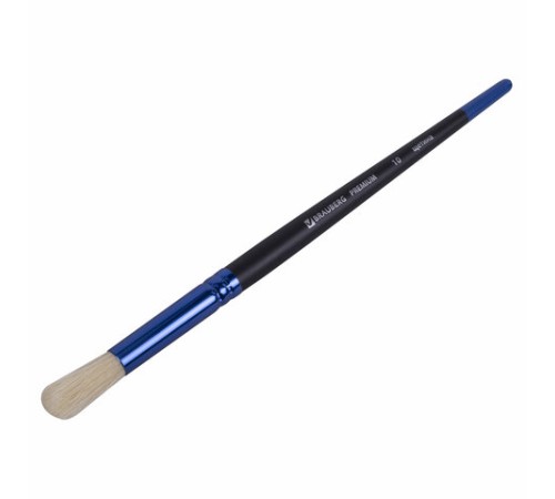 Кисть щетина, круглая № 10, BRAUBERG PREMIUM, 200993