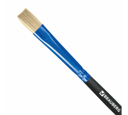 Кисть щетина, плоская № 4, BRAUBERG PREMIUM, 200994