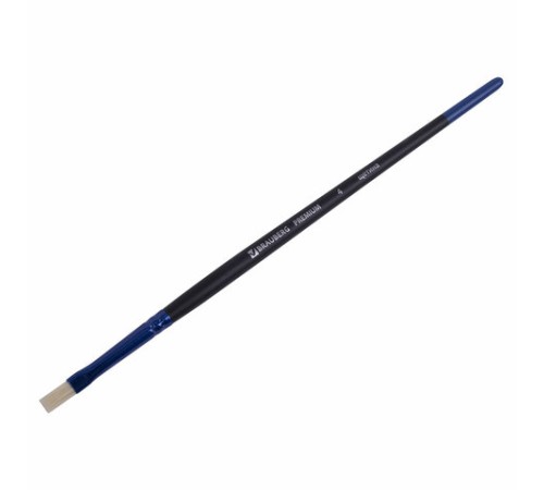 Кисть щетина, плоская № 4, BRAUBERG PREMIUM, 200994