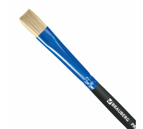 Кисть щетина, плоская № 6, BRAUBERG PREMIUM, 200995