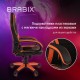 Кресло компьютерное BRABIX "Accent GM-161", TW/экокожа, черное/оранжевое, 532577, 7083505