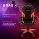 Кресло компьютерное BRABIX "Accent GM-161", TW/экокожа, черное/оранжевое, 532577, 7083505