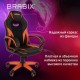 Кресло компьютерное BRABIX "Accent GM-161", TW/экокожа, черное/оранжевое, 532577, 7083505
