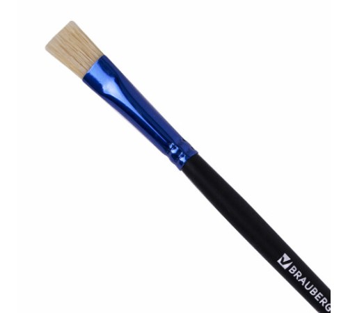 Кисть щетина, плоская № 10, BRAUBERG PREMIUM, 200997