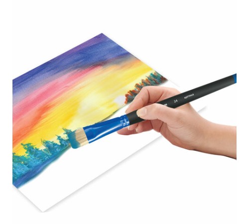 Кисть щетина, плоская № 24, BRAUBERG PREMIUM, 200999