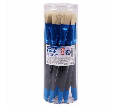 Кисть щетина, плоская № 24, BRAUBERG PREMIUM, 200999