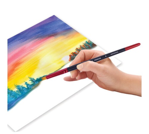 Кисть синтетика, круглая № 8, BRAUBERG PREMIUM, 201007