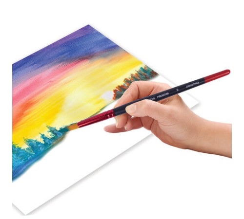 Кисть синтетика, круглая № 9, BRAUBERG PREMIUM, 201008