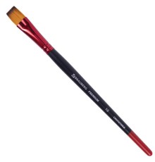 Кисть синтетика, плоская № 10, BRAUBERG PREMIUM, 201019